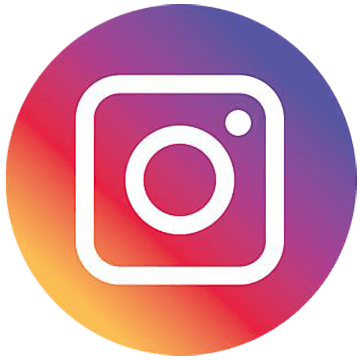 Instagram logo with a gradient of purple, pink, and orange colors, representing the social media platform.