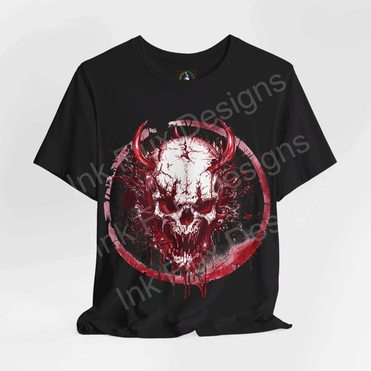 Raging Skull T-Shirt Graphic Tee