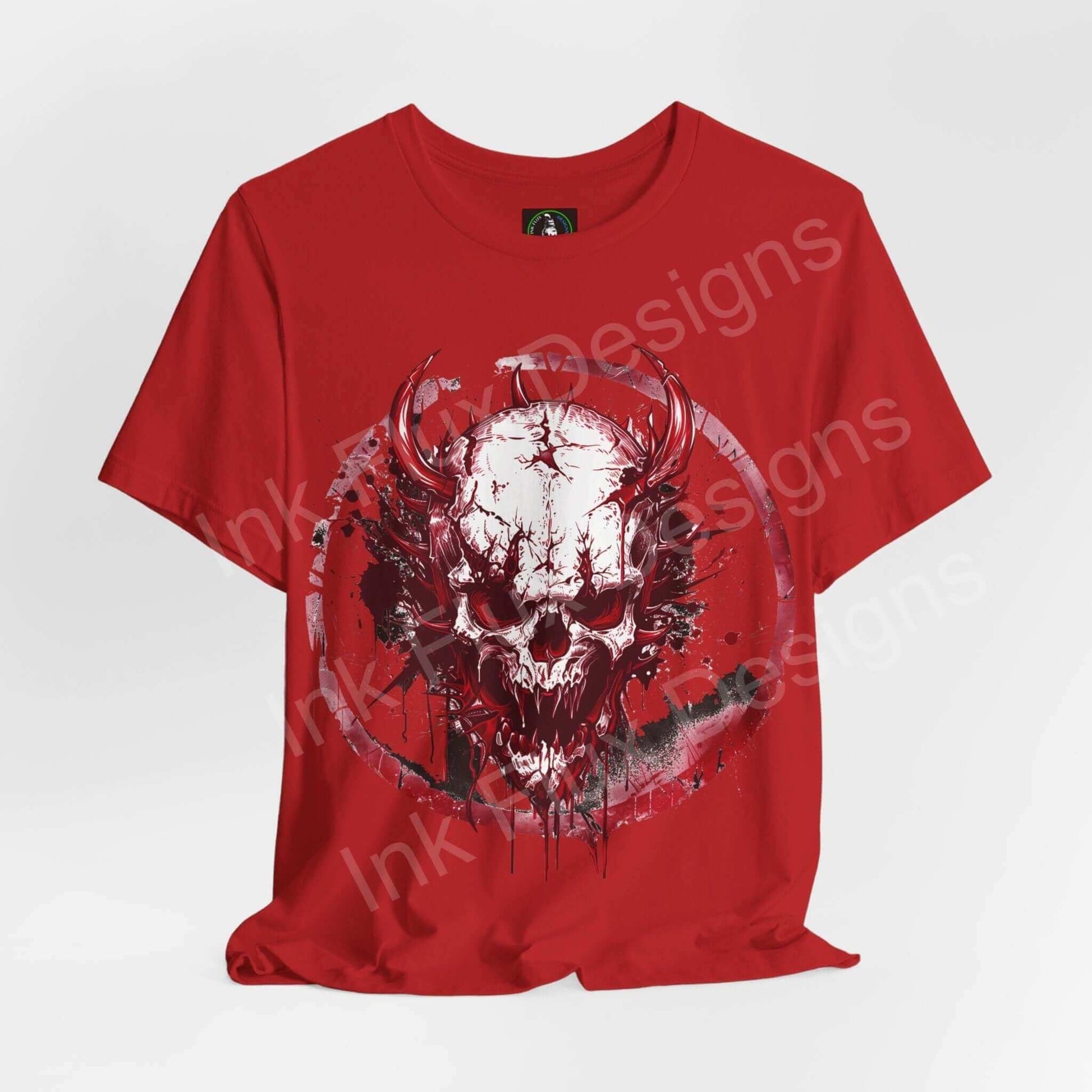 Raging Skull T-Shirt Graphic Tee