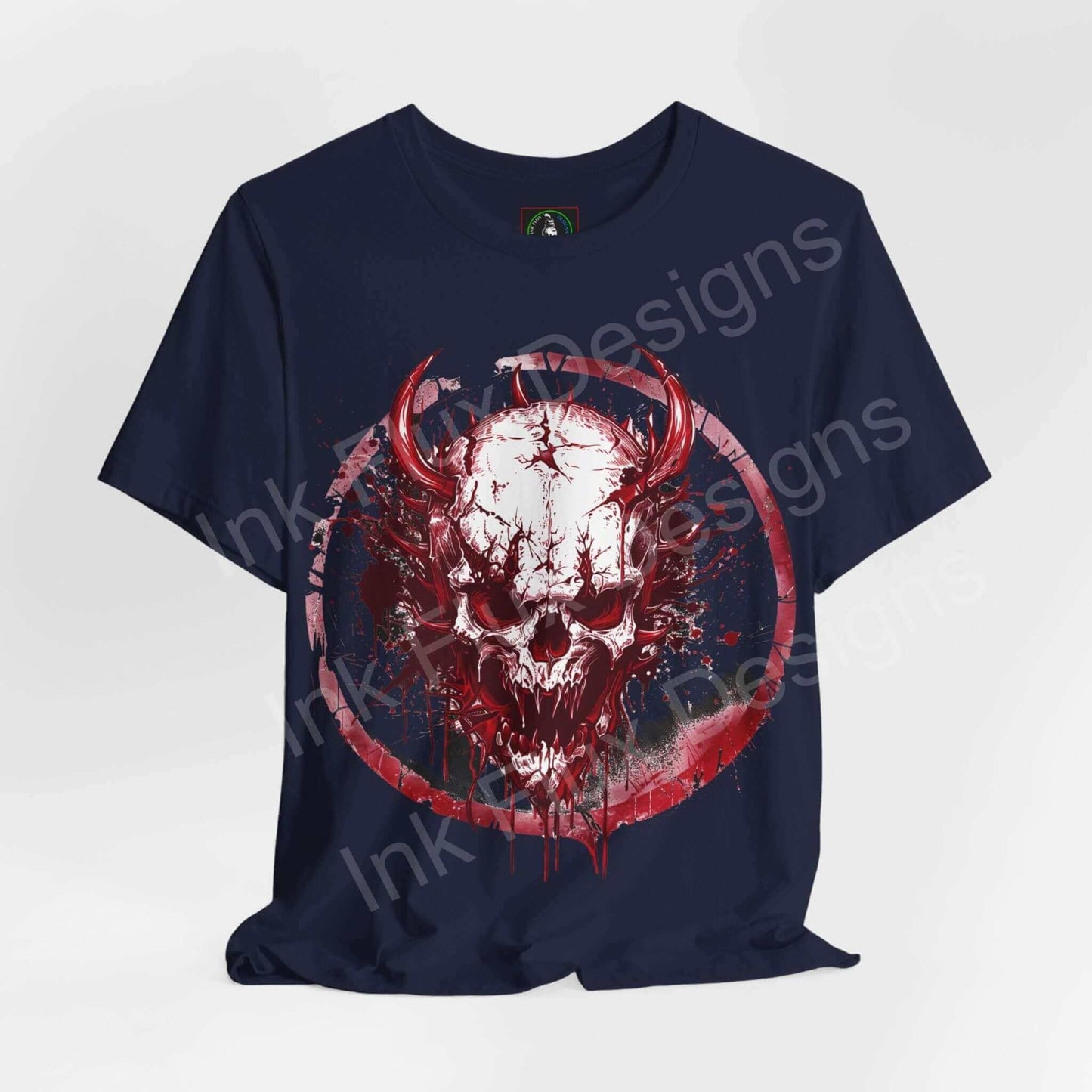 Raging Skull T-Shirt Graphic Tee