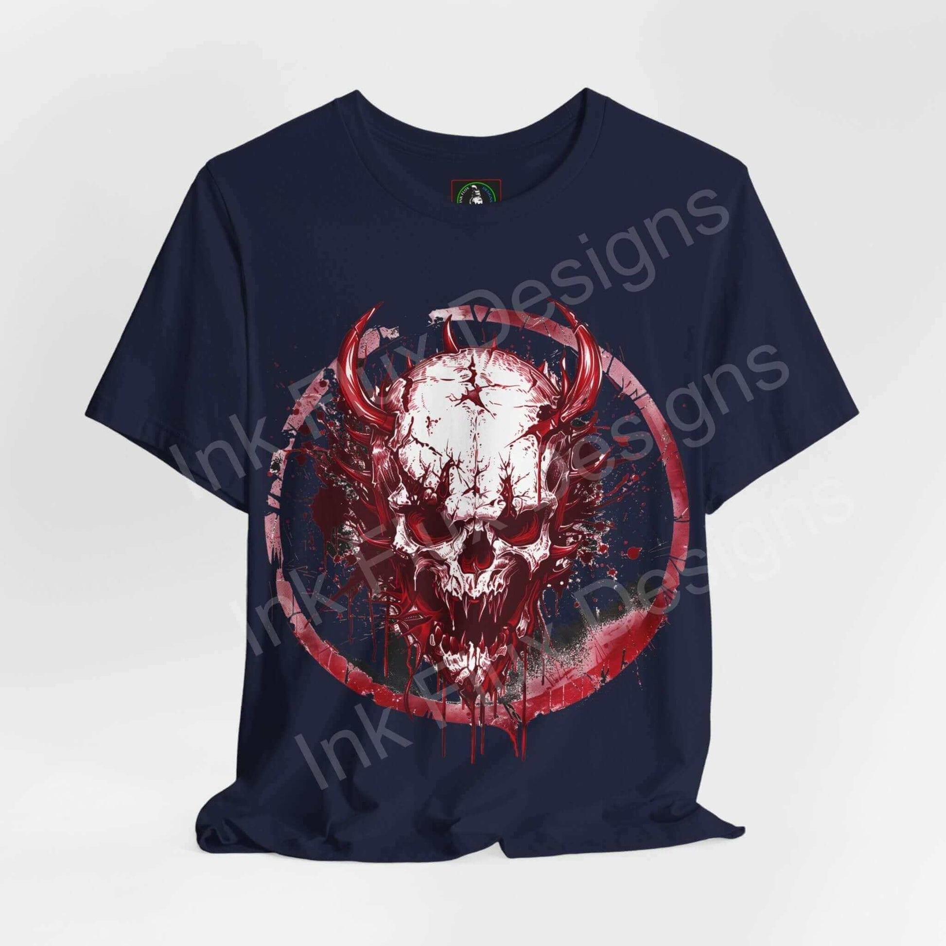 Raging Skull T-Shirt Graphic Tee