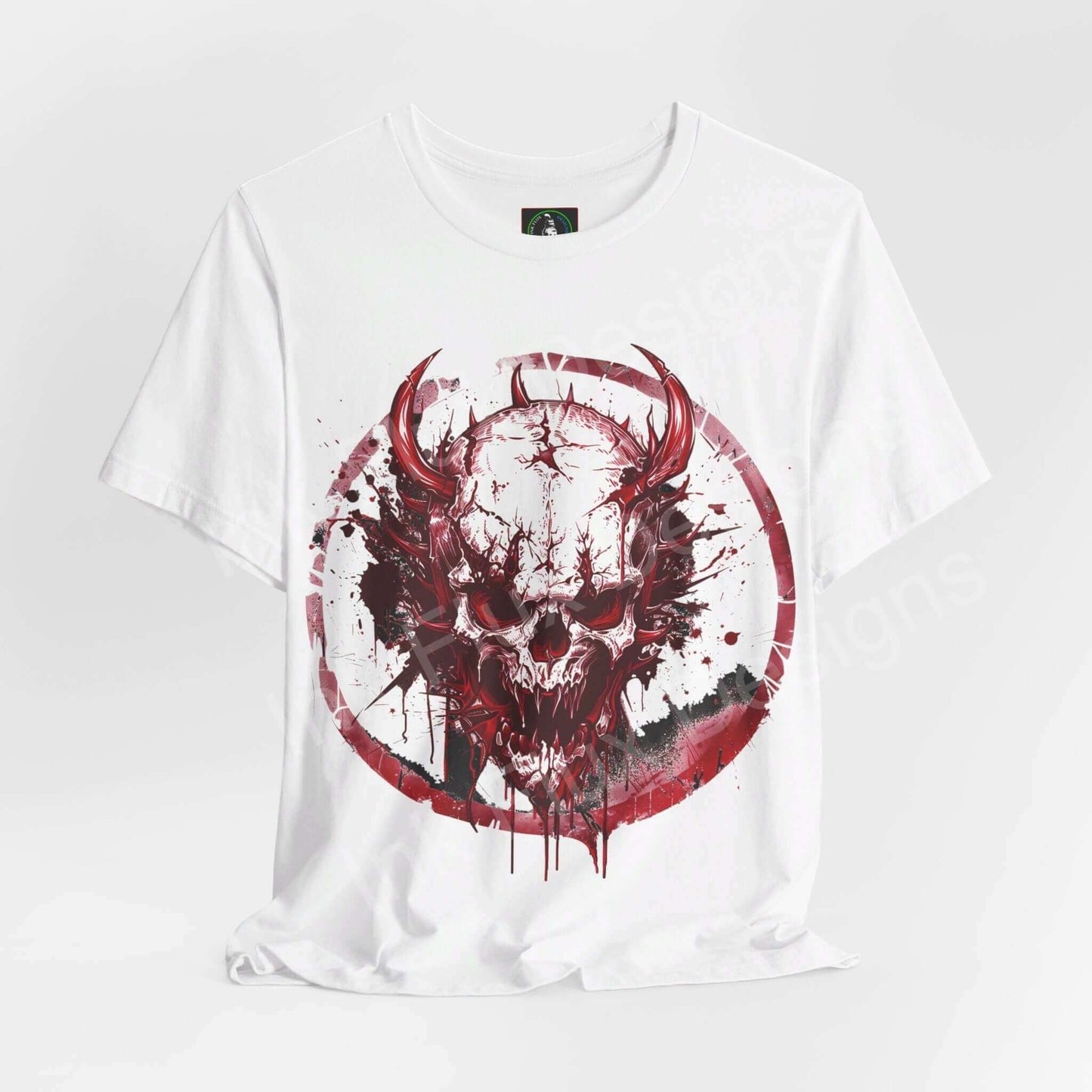 Raging Skull T-Shirt Graphic Tee