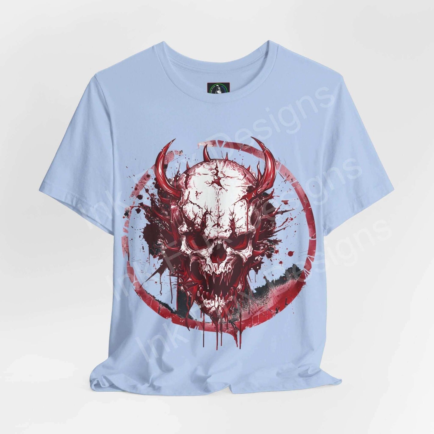 Raging Skull T-Shirt Graphic Tee