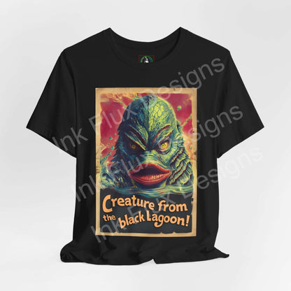 Creature From the Black Lagoon t-shirt graphic tee by Ink Flux Designs featuring vintage monster art.