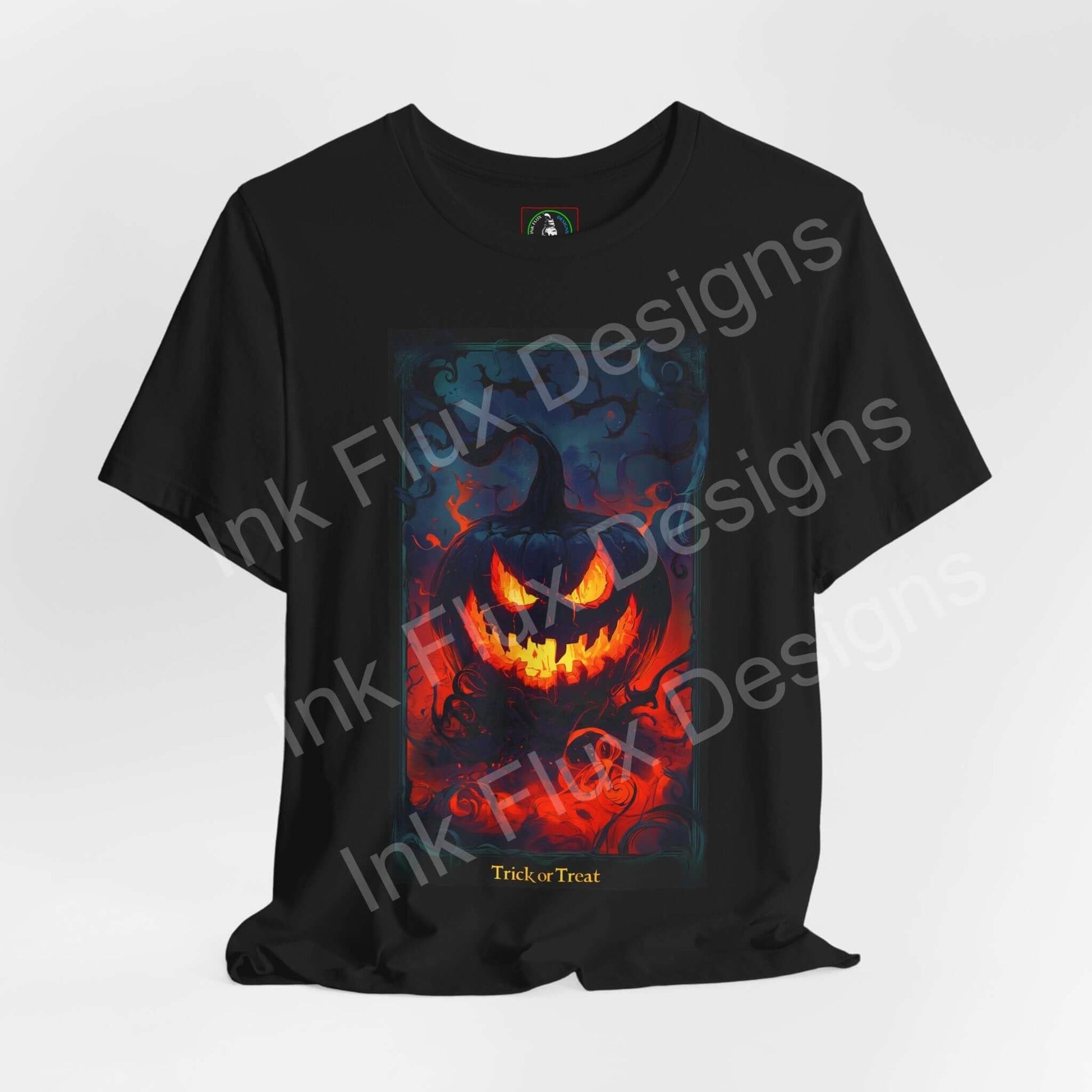 jack-o-lantern-t-shirt featuring a vintage pumpkin face graphic for Halloween celebrations
