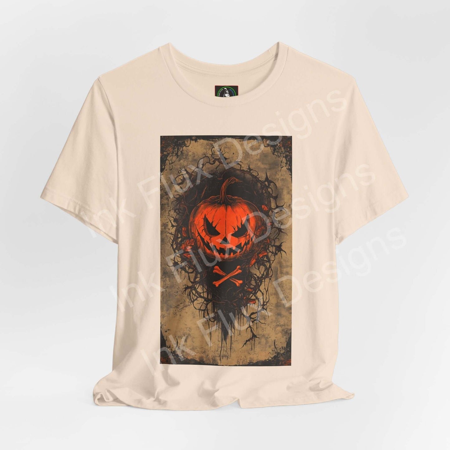 jack-o-lantern t-shirt – Pumpkin Glow Halloween Tee design with a bold pumpkin face