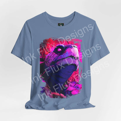 Spirit Animal T-Shirt featuring a radiant guardian turtle graphic in vibrant colors.