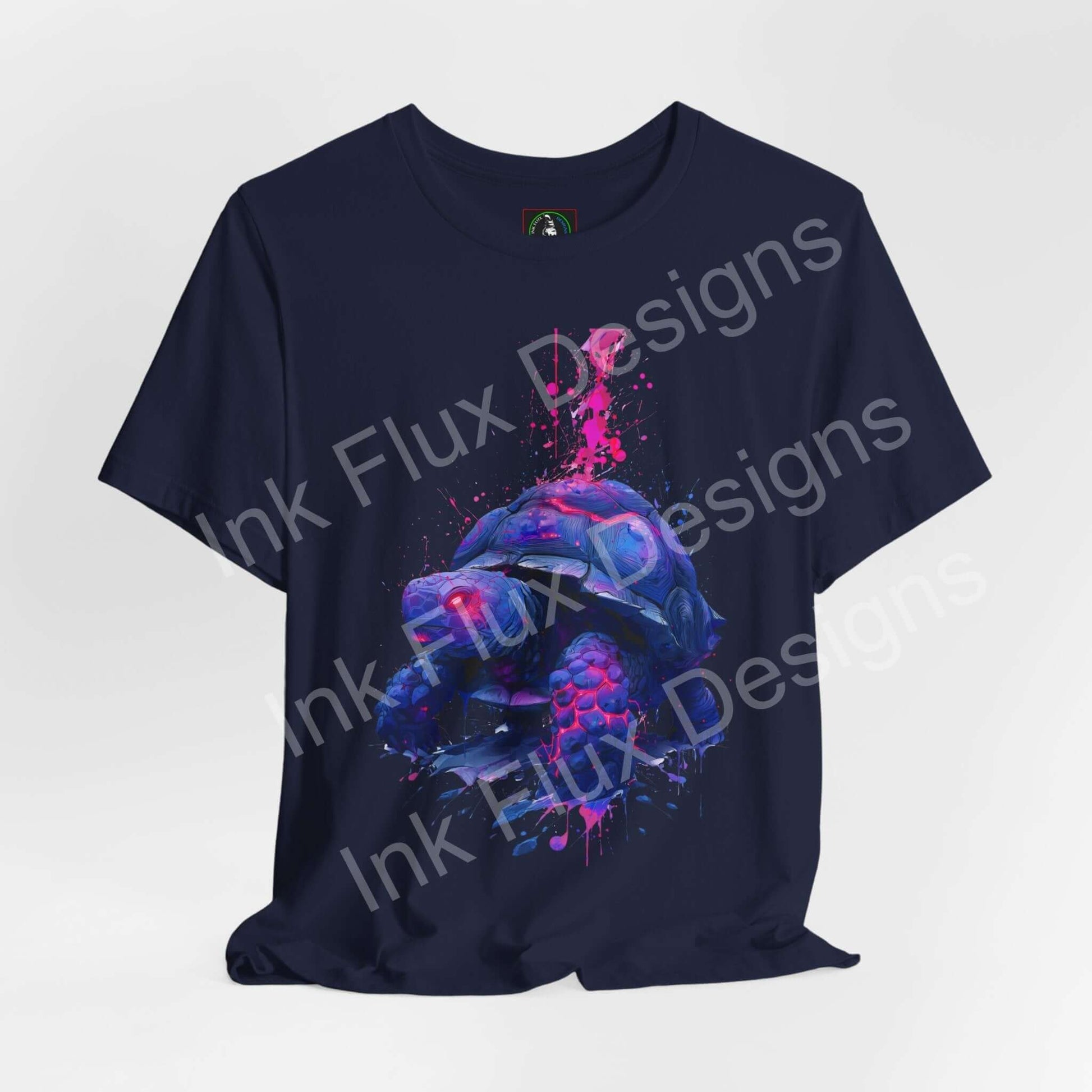 Spirit Animal T-Shirt featuring a vibrant turtle guardian graphic on a dark background.